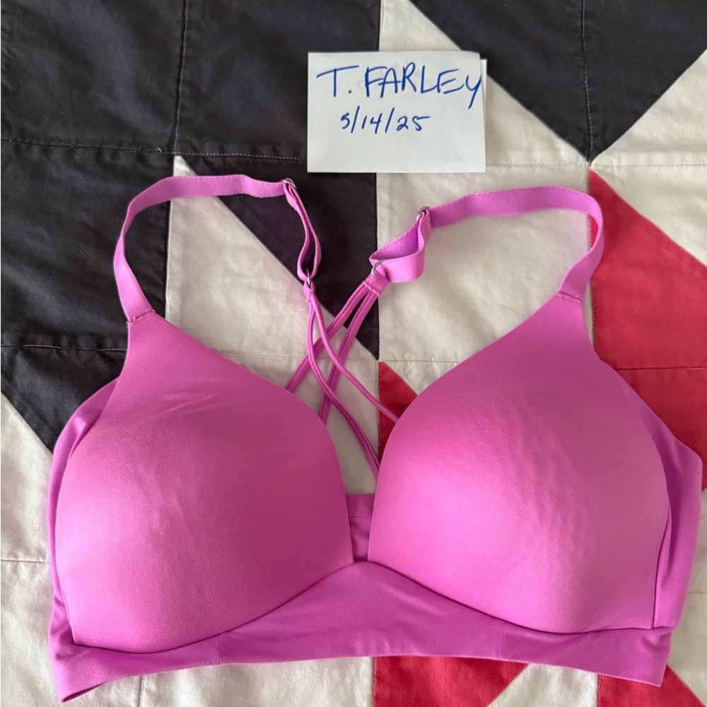 Aerie Pink T-Shirt Bra with Molded Cups 34DD